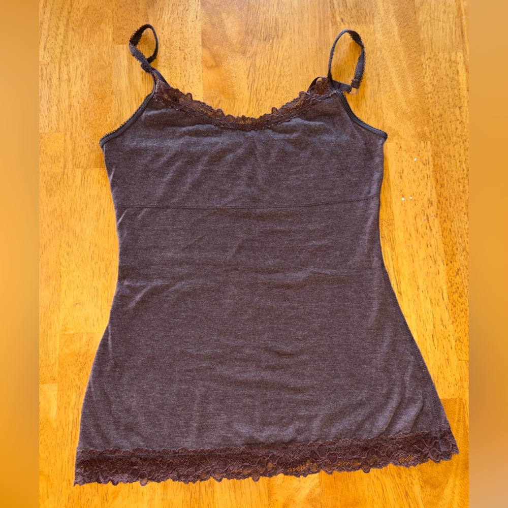Maurices Brown Lace Trim Camisole